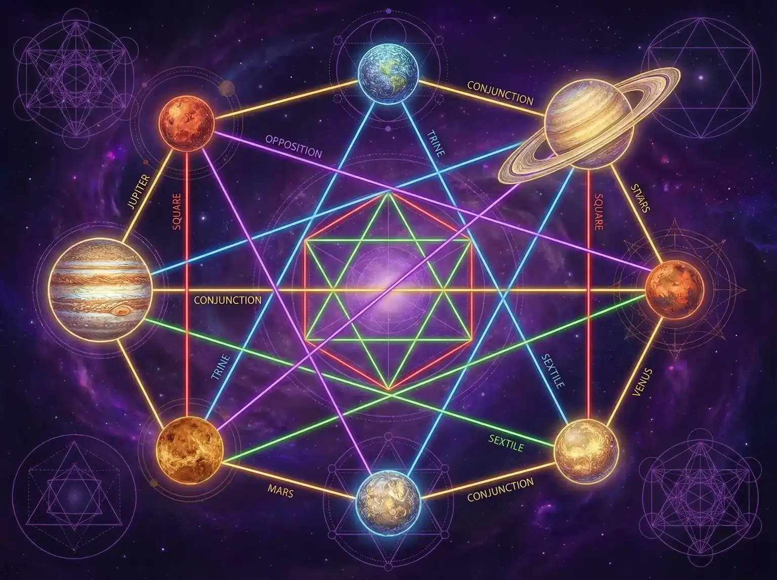行星相位解读 - 快度影院 | 占星学进阶
